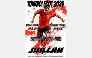 Tournoi de Juillan 18 et 19 avril