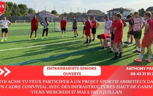Les Seniors ouvrent les entrainements