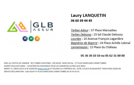 MMA GLB ASSURANCE 37 PLACE MARCADIEU 65000 TARBES